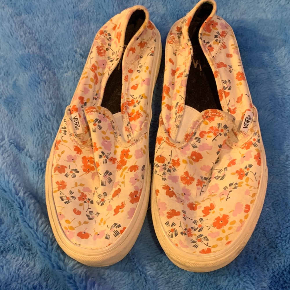 Vans Floral Canvas Slip-Ons